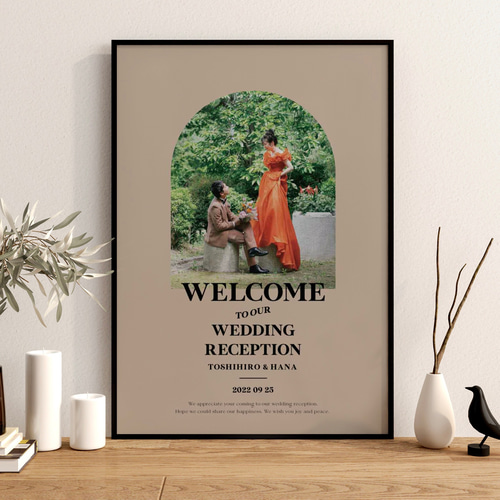 選べるカラー｜ウェルカムボード｜アメリカンレトロ｜結婚式