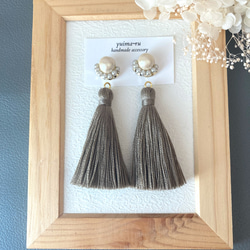 灰（グレー） イヤリング・ノンホールピアス の人気通販｜Creema  