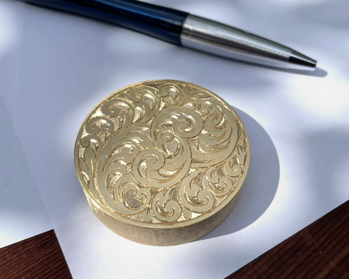 円形ペーパーウェイト 文鎮 アンティーク 真鍮 その他雑貨 Martello d