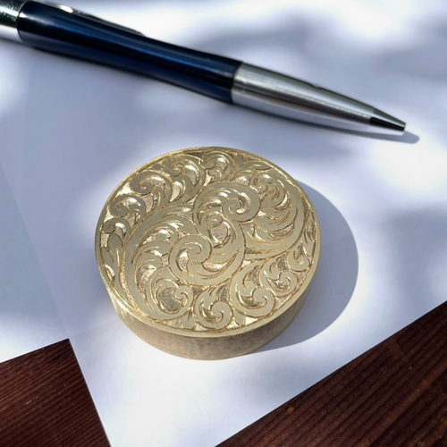 円形ペーパーウェイト 文鎮 アンティーク 真鍮 その他雑貨 Martello d