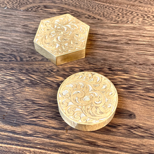 円形ペーパーウェイト 文鎮 アンティーク 真鍮 その他雑貨 Martello d