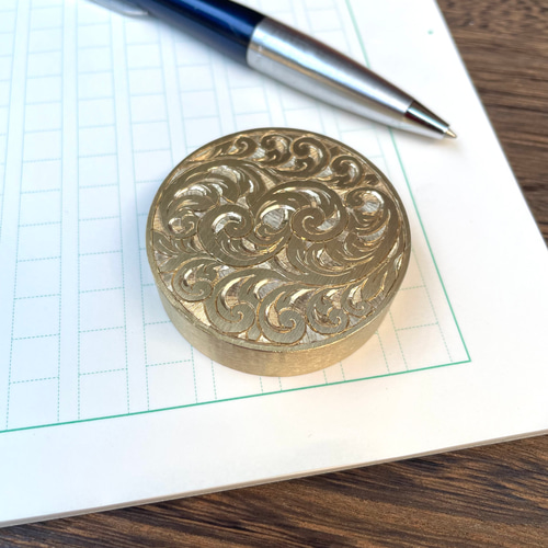 円形ペーパーウェイト 文鎮 アンティーク 真鍮 その他雑貨 Martello d