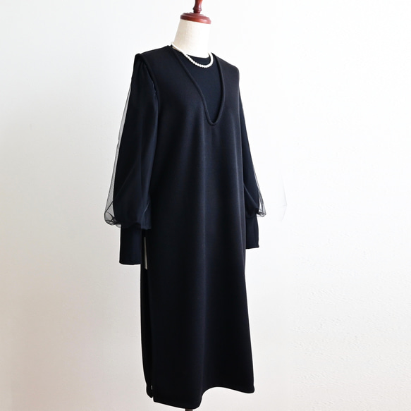 再販＊イベント♦︎普段着にも♦︎深サイドスリット ブラック♦︎M~3L♦︎丈調整対応 3枚目の画像