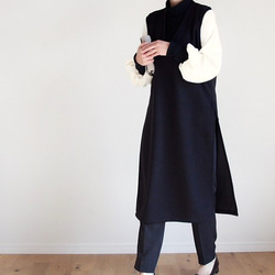 再販＊イベント♦︎普段着にも♦︎深サイドスリット ブラック♦︎M~3L♦︎丈調整対応 6枚目の画像