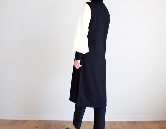 再販＊イベント♦︎普段着にも♦︎深サイドスリット ブラック♦︎M~3L♦︎丈調整対応 7枚目の画像