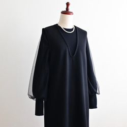 再販＊イベント♦︎普段着にも♦︎深サイドスリット ブラック♦︎M~3L♦︎丈調整対応 4枚目の画像