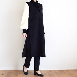 再販＊イベント♦︎普段着にも♦︎深サイドスリット ブラック♦︎M~3L♦︎丈調整対応 1枚目の画像