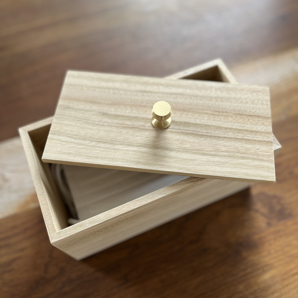 新しいエルメス くすのき香る木箱／ 蓋付 フリーボックス メイクボックス 工芸品