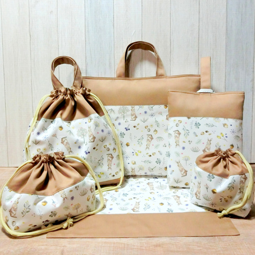お道具箱が入ります✨ 大きめレッスンバッグと体操着袋上履き