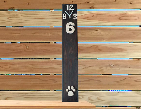 2021 Sugi Wooden wall clock 70  オイルステイン仕上げ　 3枚目の画像