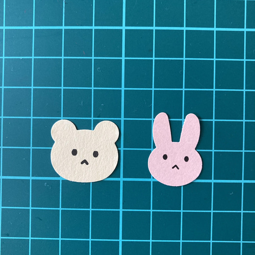 クラフトパンチ くま/うさぎ 4.4×3.1×高さ3.7cm ［種類指定不可