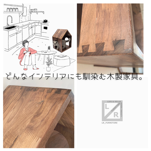 ⑲★新作★キャットハウス★テラス付★無垢★猫ちゃんに★無垢材★手作り ②☆キャットハウス☆小屋☆無垢☆テラス☆猫ちゃんに☆ネコ