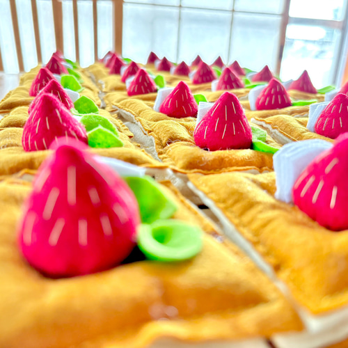 トング&トレイなし‼︎おままごと☆フェルトのパン屋さん18個セット