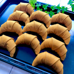 おままごと☆フェルトのパン屋さん18個セット　トング&トレイ付き 18枚目の画像