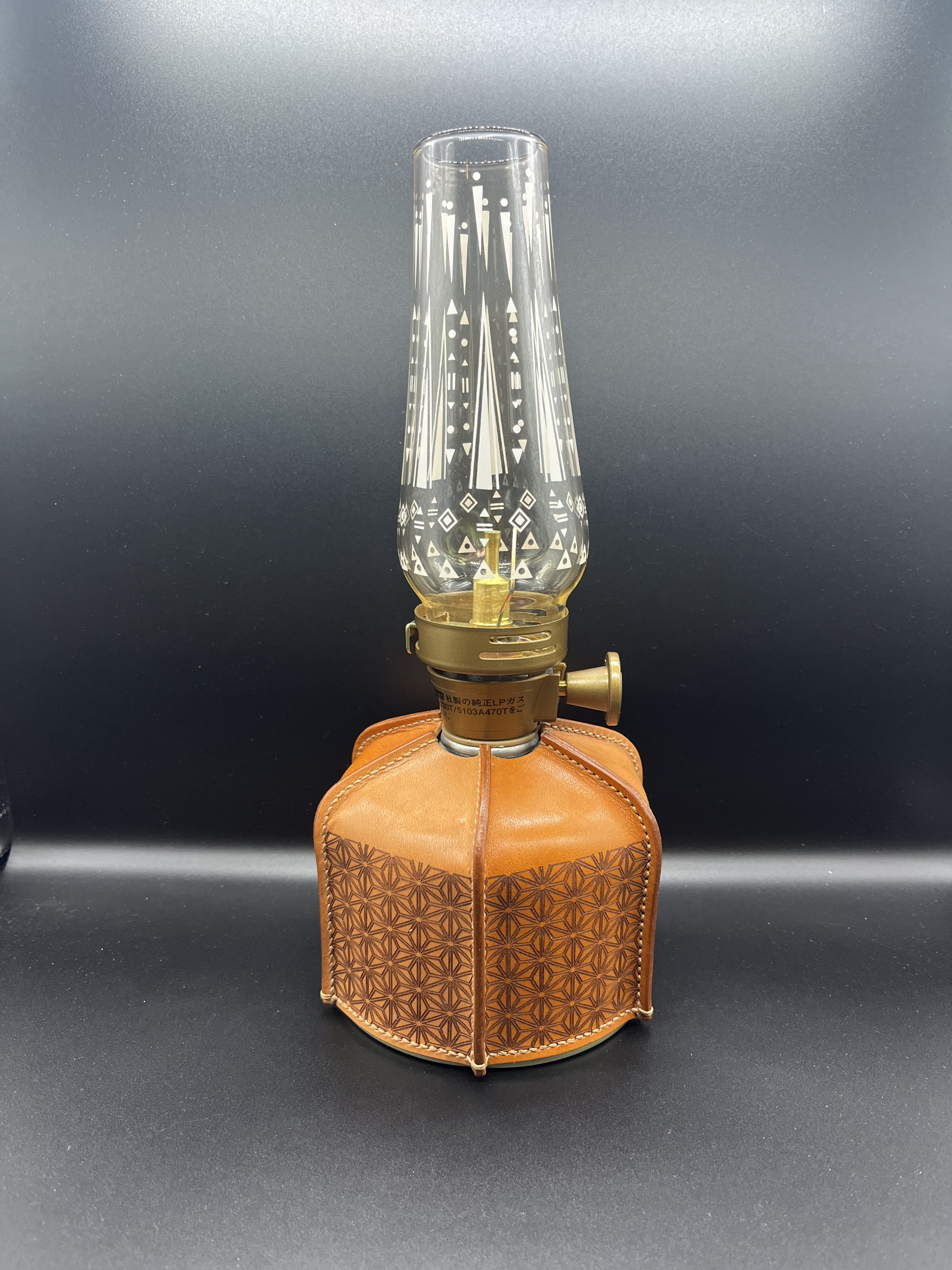 即納【和柄：麻の葉模様】OD缶レザーカバー 4,440円