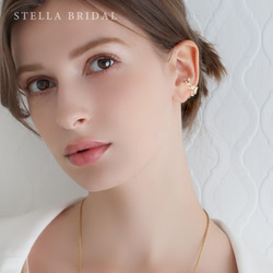 再販200以上♡Stella Bridal＊キュービックジルコニア イヤーカフ Orivia II - オリヴィア II 2枚目の画像