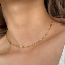 つけっぱなし！OK♪金属アレルギー 対応　316L サージカルステンレス　オーバルチェーン　ネックレス　ステンレス 9枚目の画像