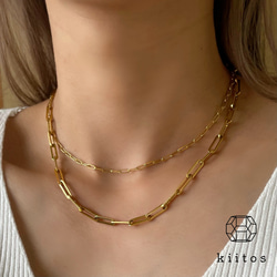 つけっぱなし！OK♪金属アレルギー 対応　316L サージカルステンレス　オーバルチェーン　ネックレス　ステンレス 7枚目の画像