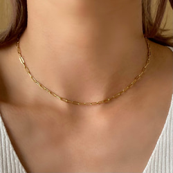 つけっぱなし！OK♪金属アレルギー 対応　316L サージカルステンレス　オーバルチェーン　ネックレス　ステンレス 5枚目の画像