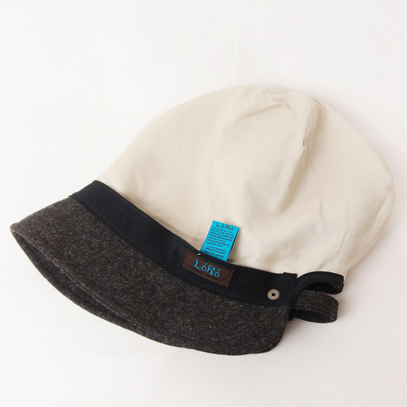 ピッコロフリー・プレスウール/フリーサイズ UV たためる帽子 風に飛ばない帽子　 7枚目の画像