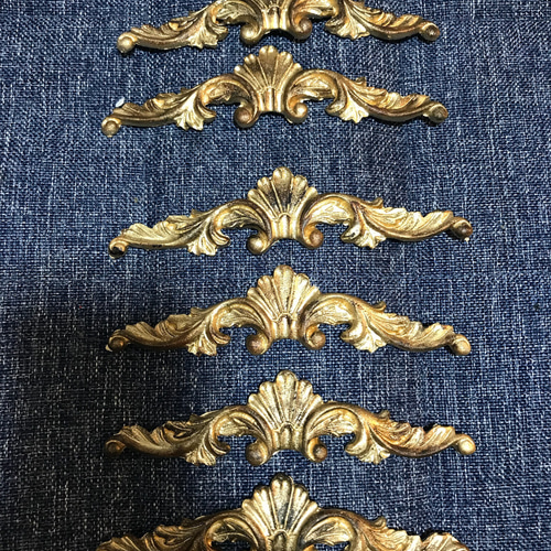 アンティークレリーフ6点セットゴールドヴィンテージ その他インテリア