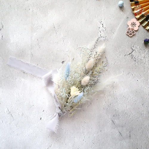 お正月飾りNo.29 しめ飾り しめ縄飾り 正月リース ドライフラワー 2way