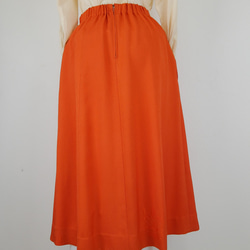 着物リメイク 送料無料 橙色の元気スカート 8枚目の画像