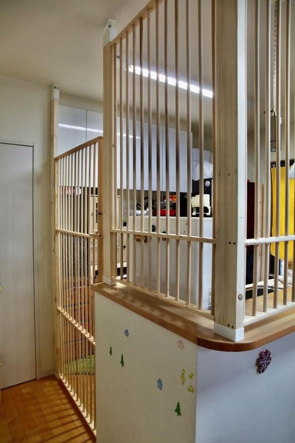 ★ 猫の侵入防止柵 L型キッチンカウンター・入り口用 ★ 