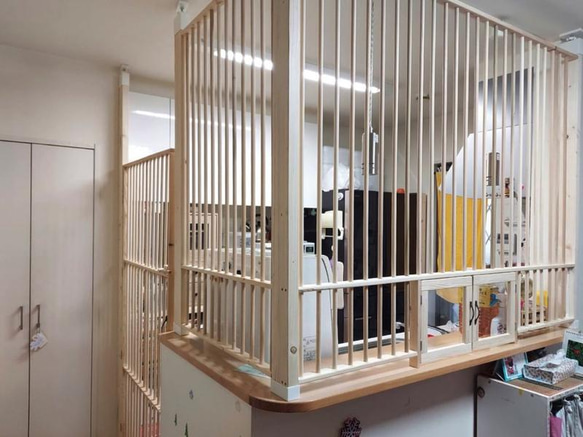 ★ 猫の侵入防止柵 L型キッチンカウンター・入り口用 ★ 