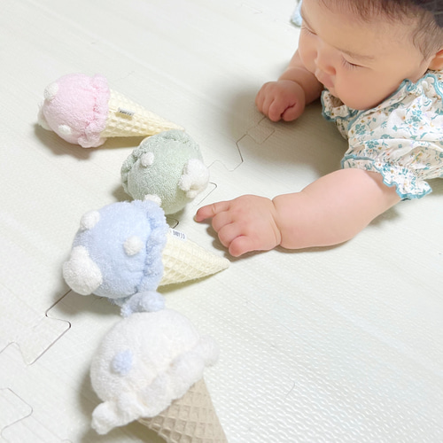 アイスクリームラトルの全5種類セット☆ガラガラ☆ままごと