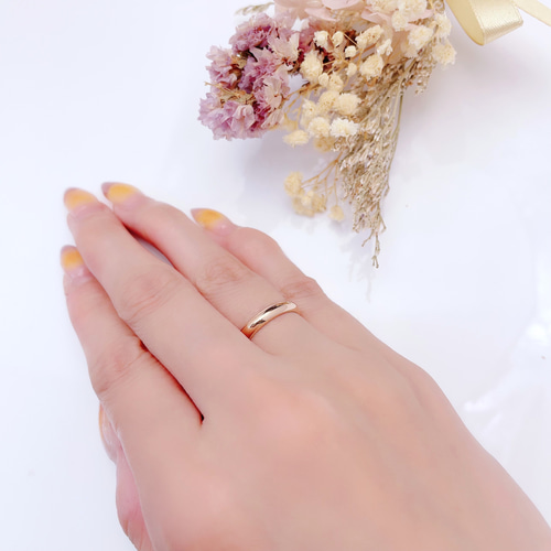 自然な着け心地のペアリング】ケース付き 結婚指輪 選べるカラー 刻印