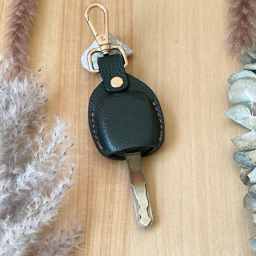 選べる革とステッチと金具】 スマートキーカバー ホンダ ライフ 等