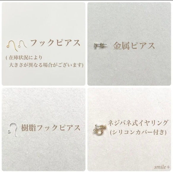 クリスマスリースのピアス/イヤリング 3枚目の画像