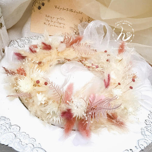 ❤︎anniversary撮影に❤︎パンパスグラスonly❤︎シンプル天使の花冠  