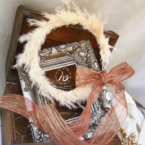 ❤︎anniversary撮影に❤︎パンパスグラスonly❤︎シンプル天使の花冠  