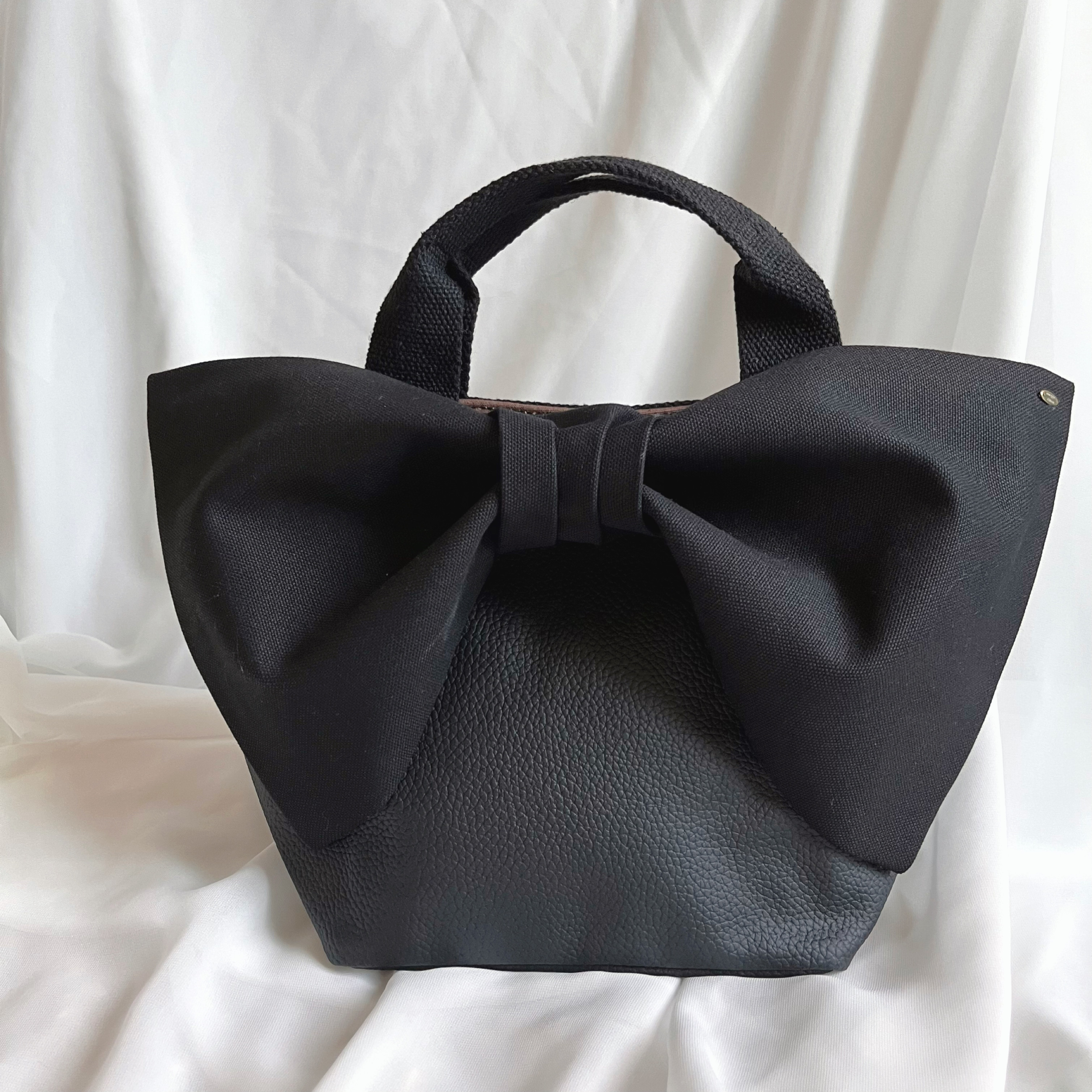 KURO/【PUL】 かわいすぎる♡リボンのラグジュアリーエコバッグ