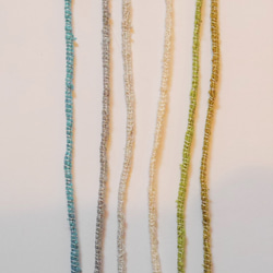 再販【シルク紐ペンダント】冬の森　受注製作 　紐の色14色より選べます♪ 6枚目の画像