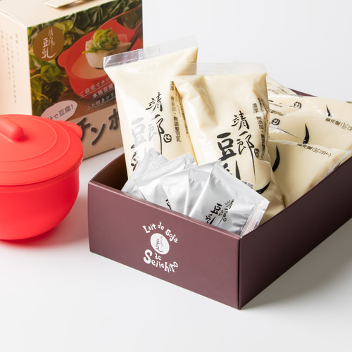 自宅で簡単！手作りお豆腐セット（豆乳5本、にがり5袋、レンチンボン1