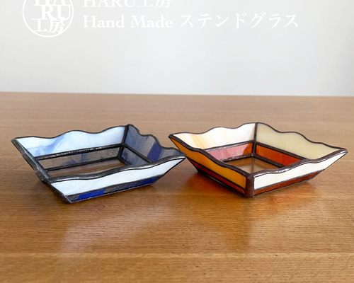 専用！ステンドグラストレイ2種 ステンドグラストレイ（小物入れ）マルチカラー | Stainedglass