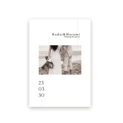 PB014 / Blanc【ブラン】【サンプル】結婚式プロフィールブック 1枚目の画像