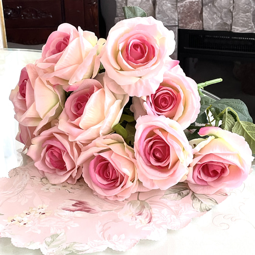 ANNE CLAY FRANCE アンヌ・クレイ ピンクバラ 薔薇 925 sv