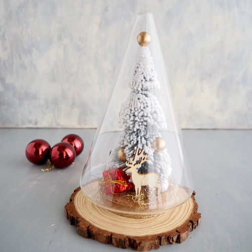 富士山 ガラスドーム 置物