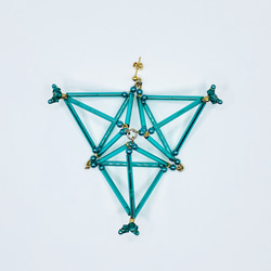 3D Triangle PIERCE/EARRING［Green］ 1枚目の画像