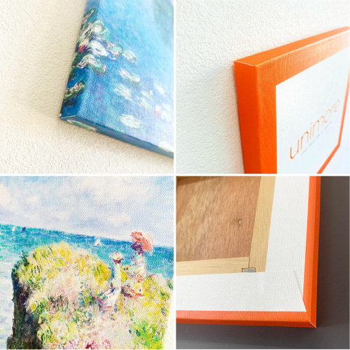ファブリックアートパネル】モネ 4点セット 20×20cm