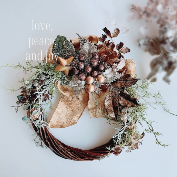 早割 creema限定 特別価格】クリスマスリース 華やかなリース 大人の