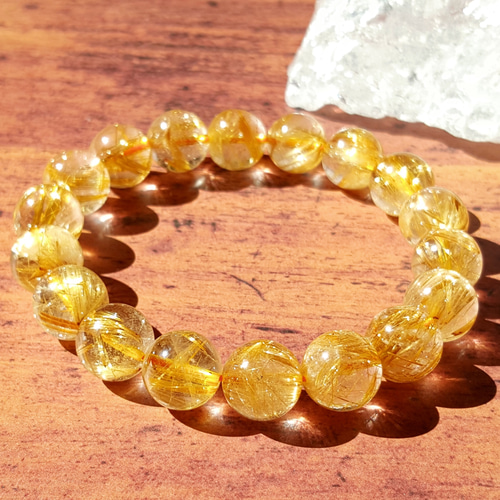 タイチンルチル　ブレスレット 12mm 2個セット タイチンルチル ブレスレット 12mm 2個セット 高品質+】タイチンルチル