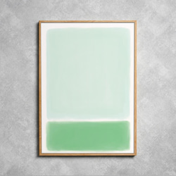ポスター 「Rothko-Green」北欧 / インテリア / おしゃれ 1枚目の画像