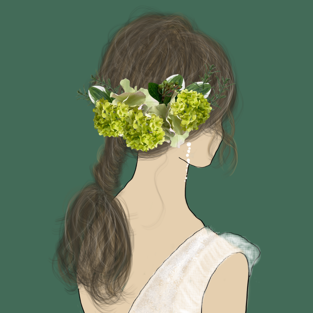 ❁Head Dress❁ビバーナムのエレガンスなヘッドドレス【31115-hb】