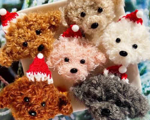 トイプードル♡ベビーヘアクリップ ヘアゴム 13f989f29e04a66cc361344ca5c682