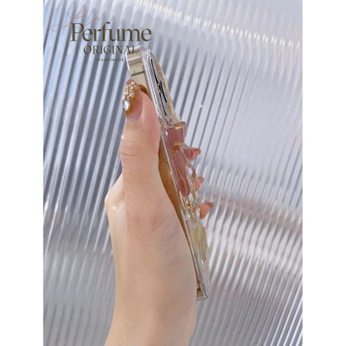 イニシャル＆名入れ♡リボン キラキラ✨パール ツリーオリジナルケース